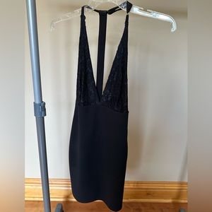 Lulus Black Lace Mini Dress